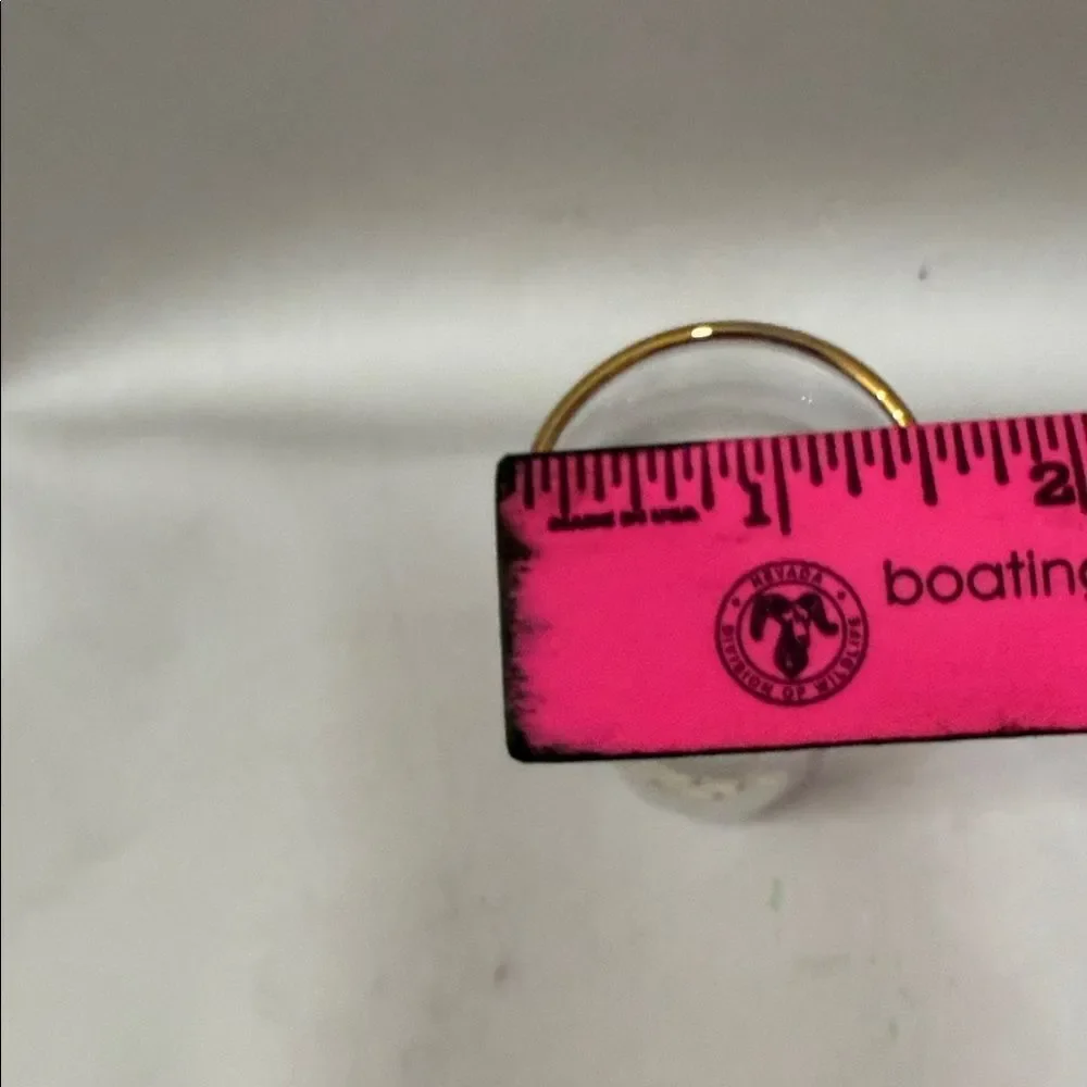 Sol Tequila Gold Rim 4 Oz Clear Shot Glass Gold Trim 4 1/4 In Tall 1 1/2 Round